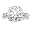 Lab Grown Diamond Engagement Ring Set 10KT White Gold