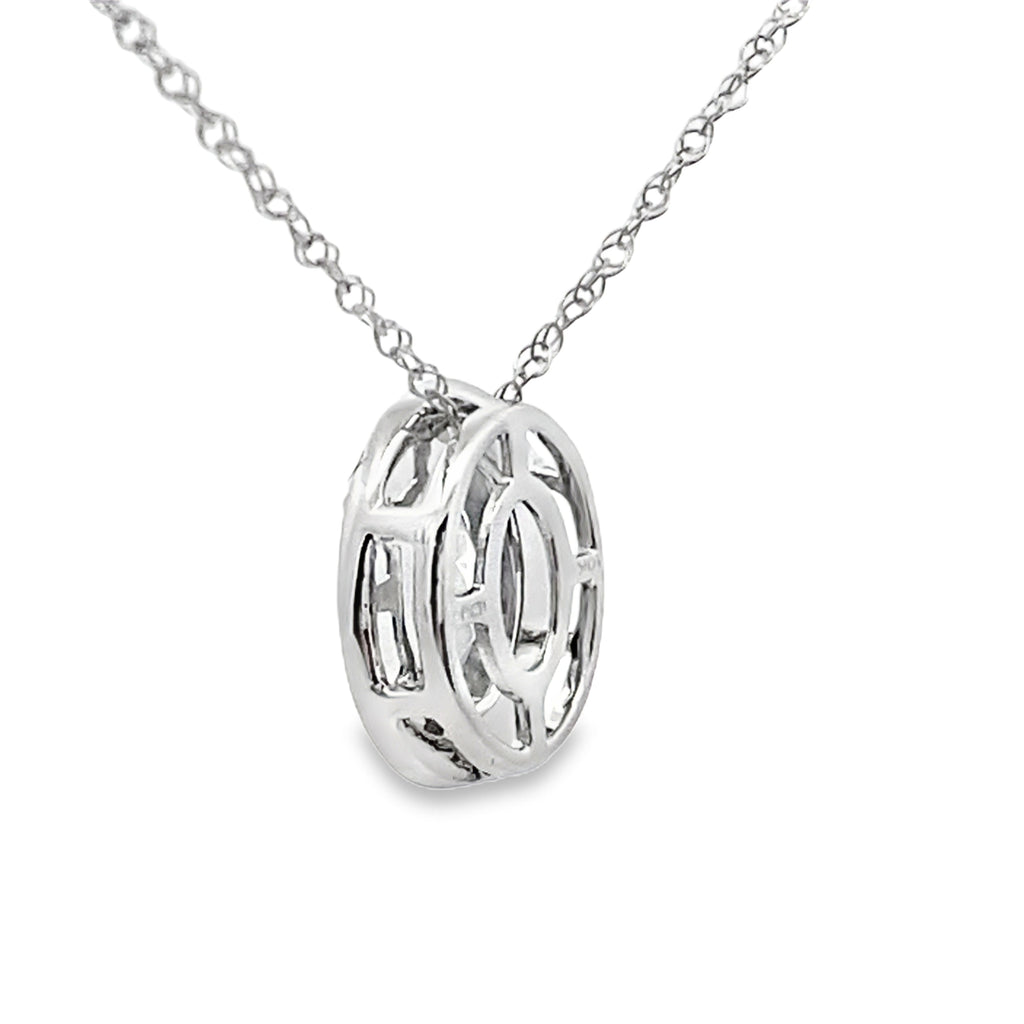Mystic Fire Topaz Fashion Pendants 10KT White Gold