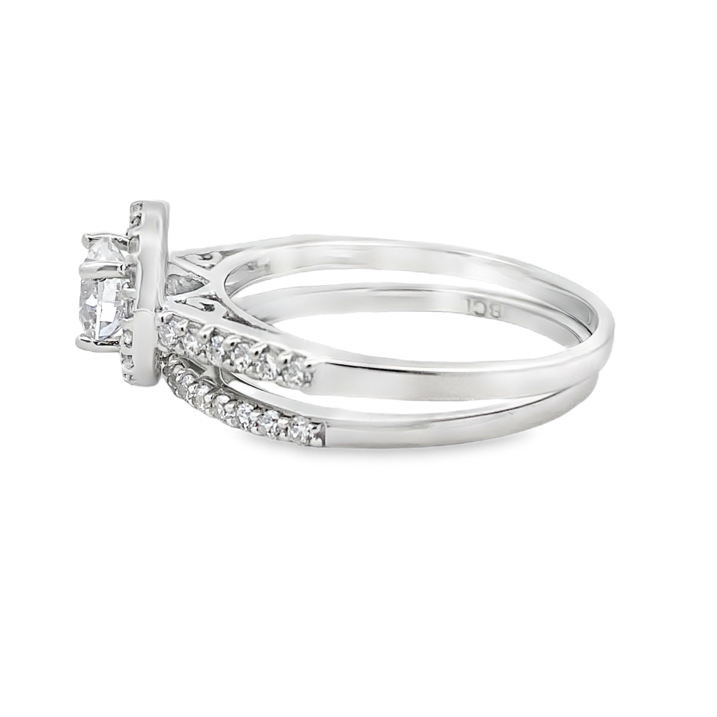 Cubic Zirconia CZ SS Bridal Sterling Silver
