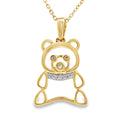 .03ct Diamond Animal Pendant 10KT Yellow Gold