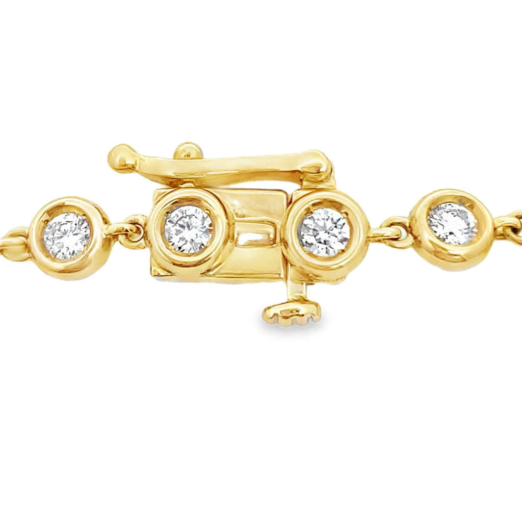 1.50ct Lab Grown Diamond Bracelet 10KT Yellow Gold