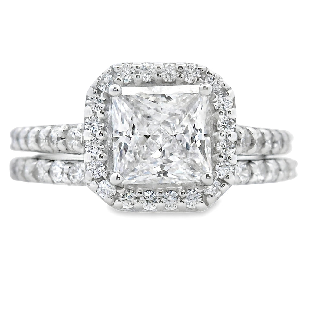 Cubic Zirconia CZ SS Bridal Sterling Silver