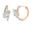1.50ct Lab Grown Diamond Hoop Earrings 10KT Yellow Gold