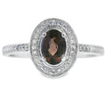 .42ct Quartz Diamond Ring 10KT White Gold