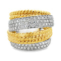 1.25ct Diamond Ring 18KT 2 Tone Gold