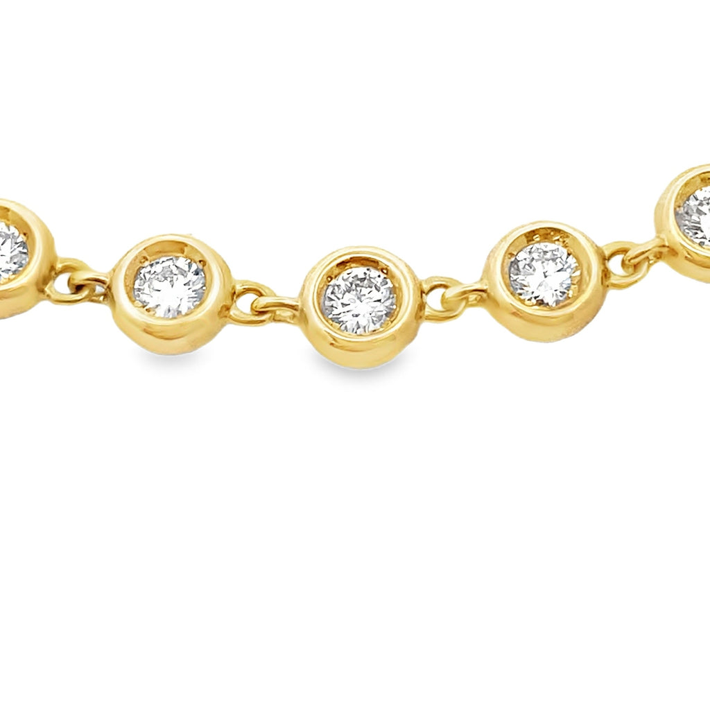 1.50ct Lab Grown Diamond Bracelet 10KT Yellow Gold