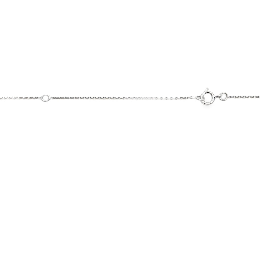 .30ct Sapphire Diamond Fashion Pendants 14KT White Gold