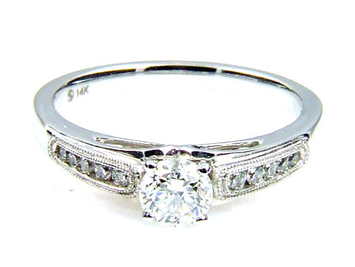 .50ct Diamond Eng Only 14KT White Gold