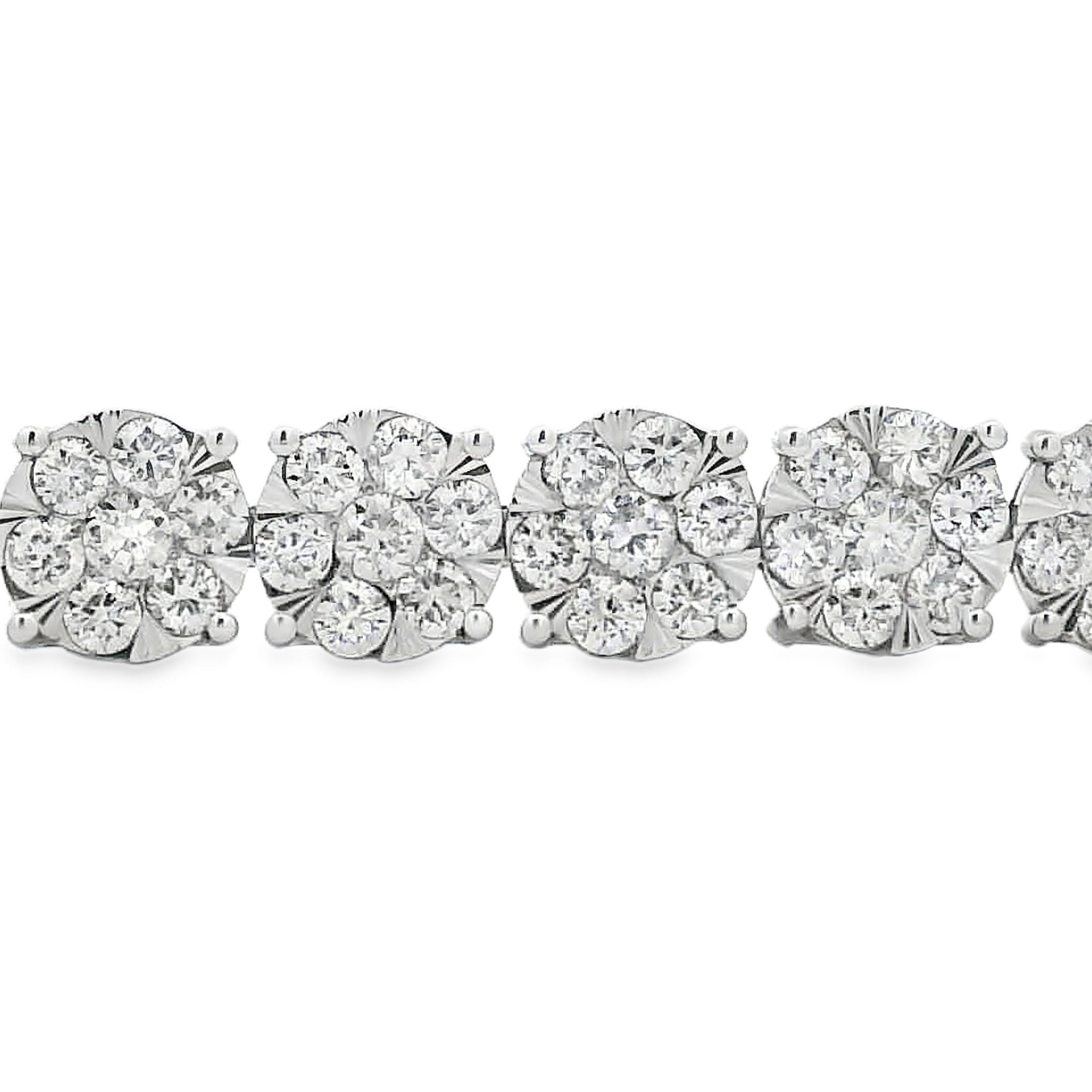 Lab Grown Diamond Tennis Bracelet 10KT White Gold
