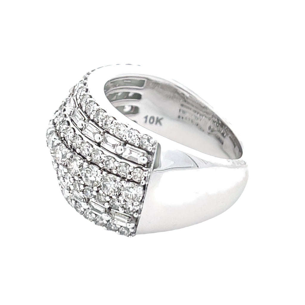 3.00ct Diamond Wedding Band Ring 10KT White Gold