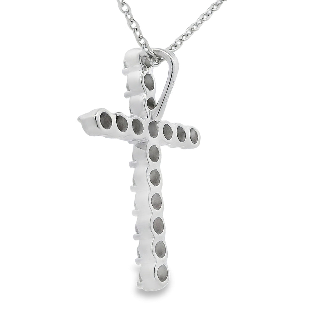 .50ct Cross Religious Pendant Sterling Silver