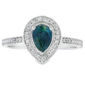 .54ct Sapphire Diamond Ring 10KT White Gold