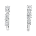 1.50ct Lab Grown Diamond Hoop Earrings 14KT White Gold