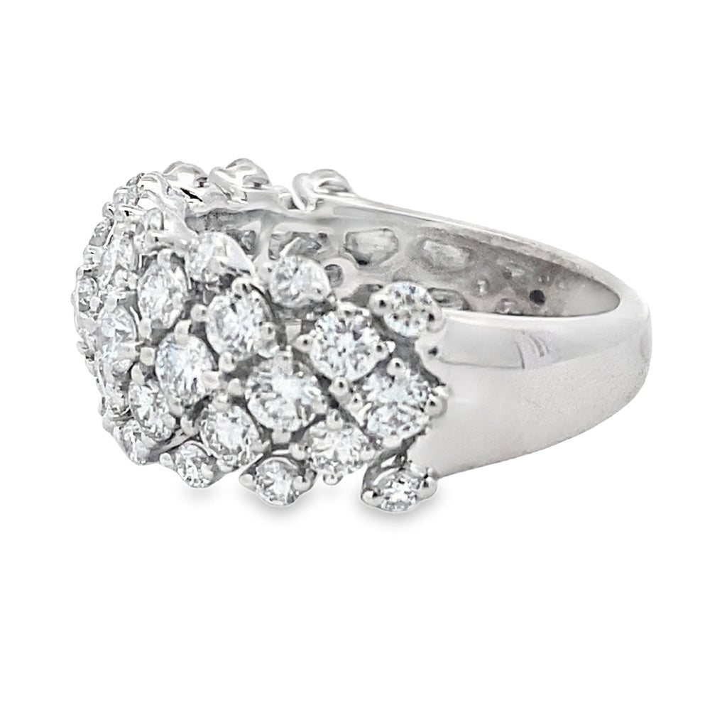 Lab Grown Diamond Fashion band rings 14KT White Gold