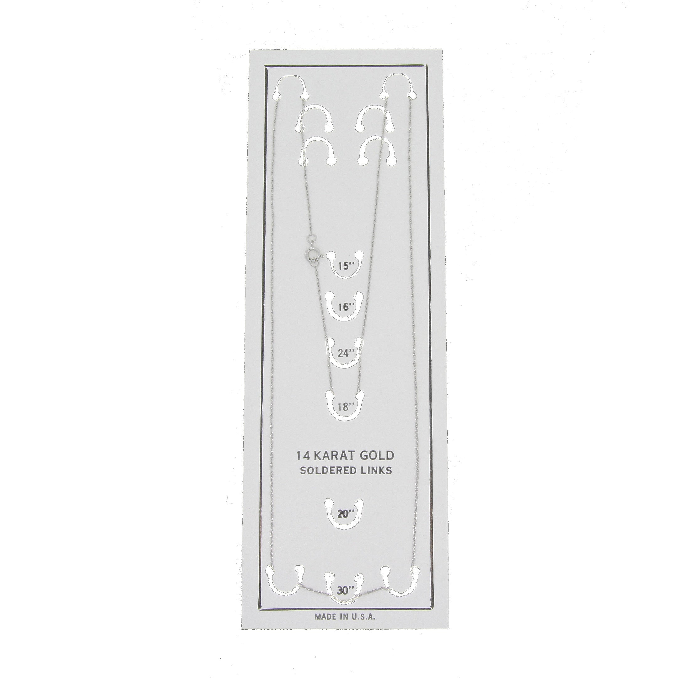 Womens chains 14KT White Gold