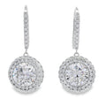 8.33ct Moissanite Dangle Earrings Sterling Silver