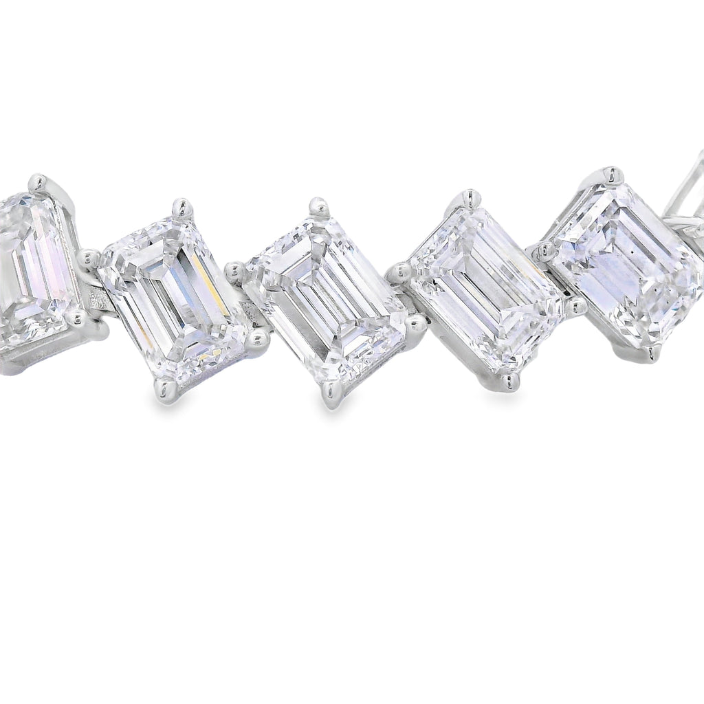 Lab Grown Diamond Tennis Bracelet 14KT White Gold