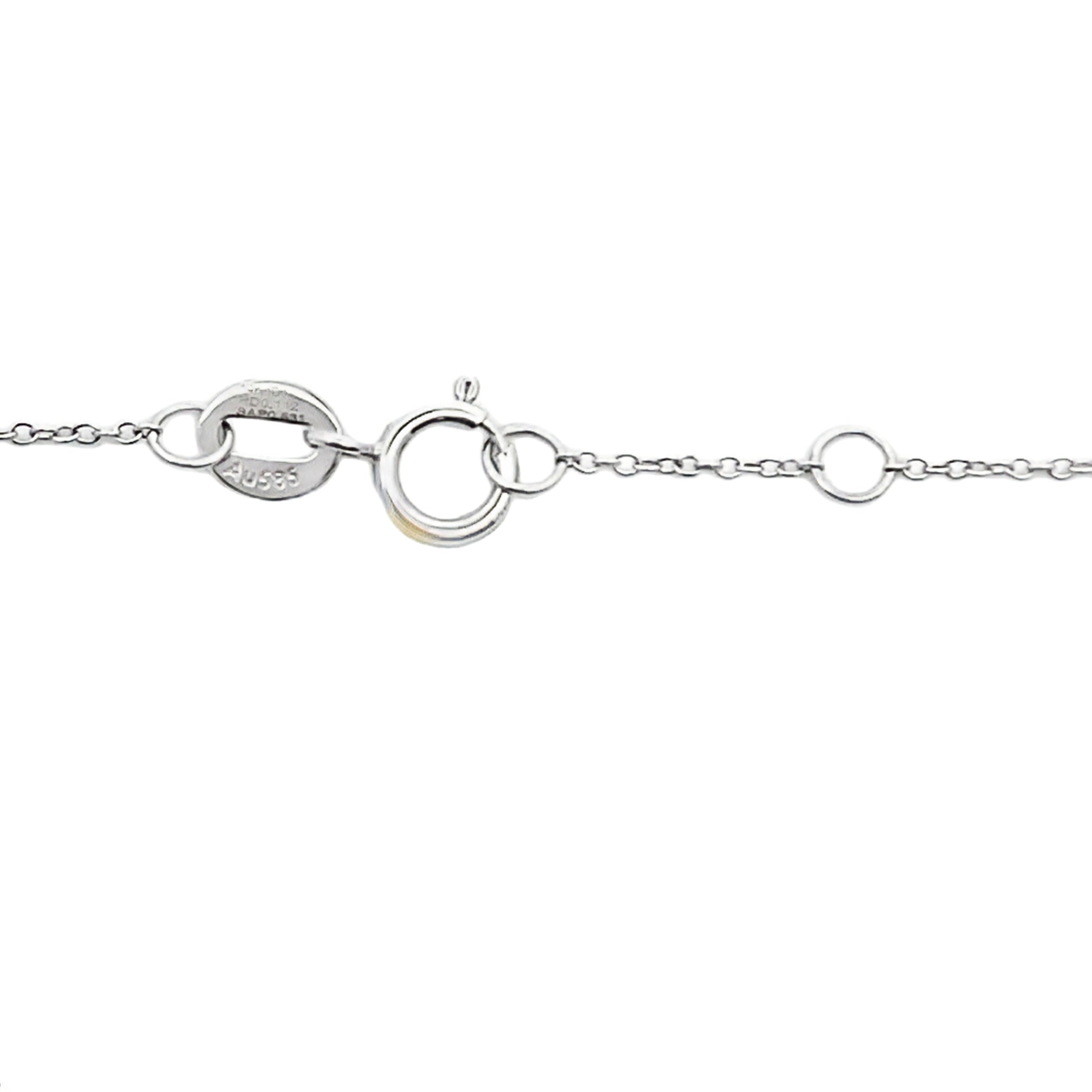 .67ct Sapphire Diamond Bracelet 14KT White Gold