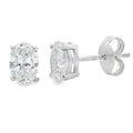 1.00ct Lab Grown Diamond Stud Earrings Sterling Silver