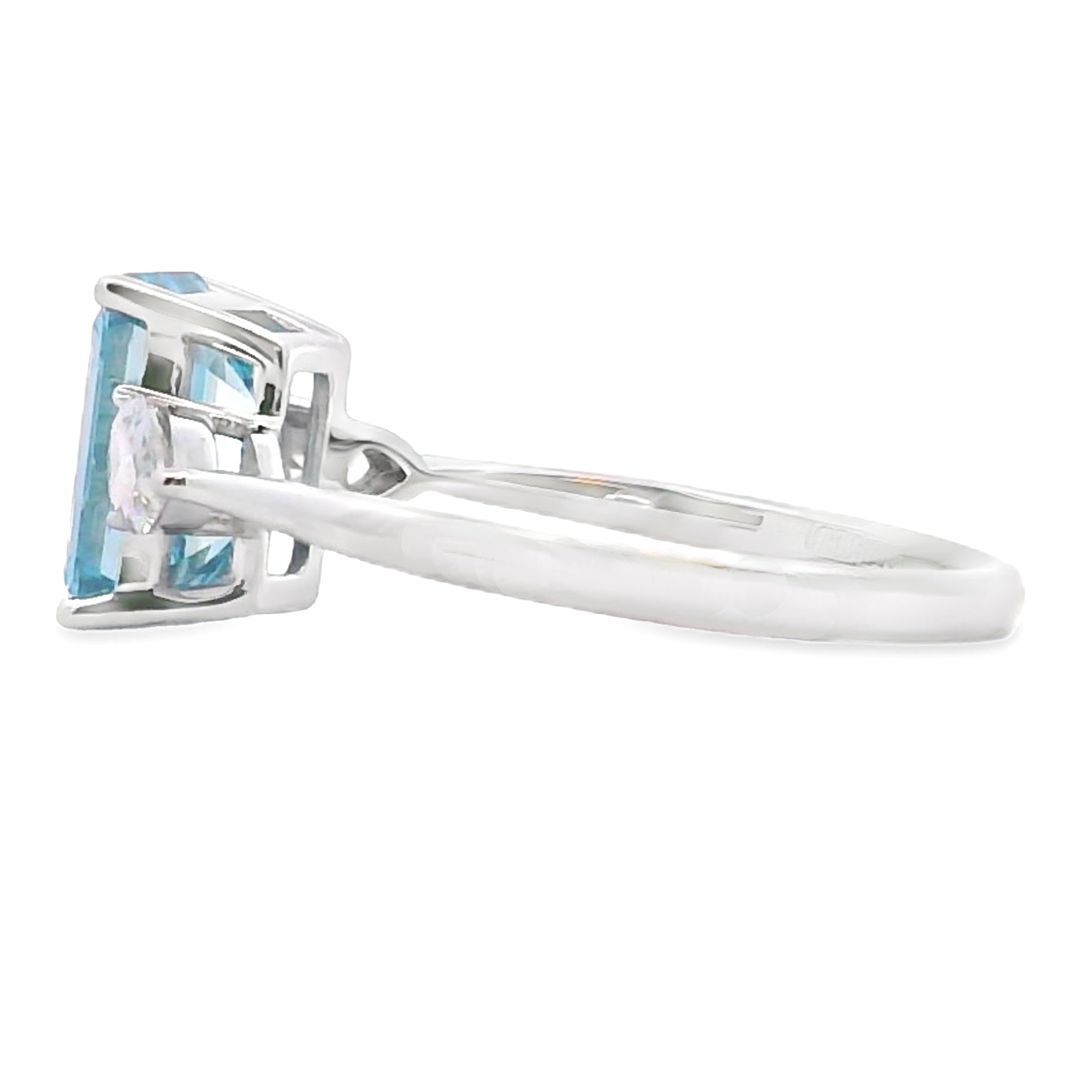 2.50ct Lab Grown Diamond Eng Only 14KT White Gold