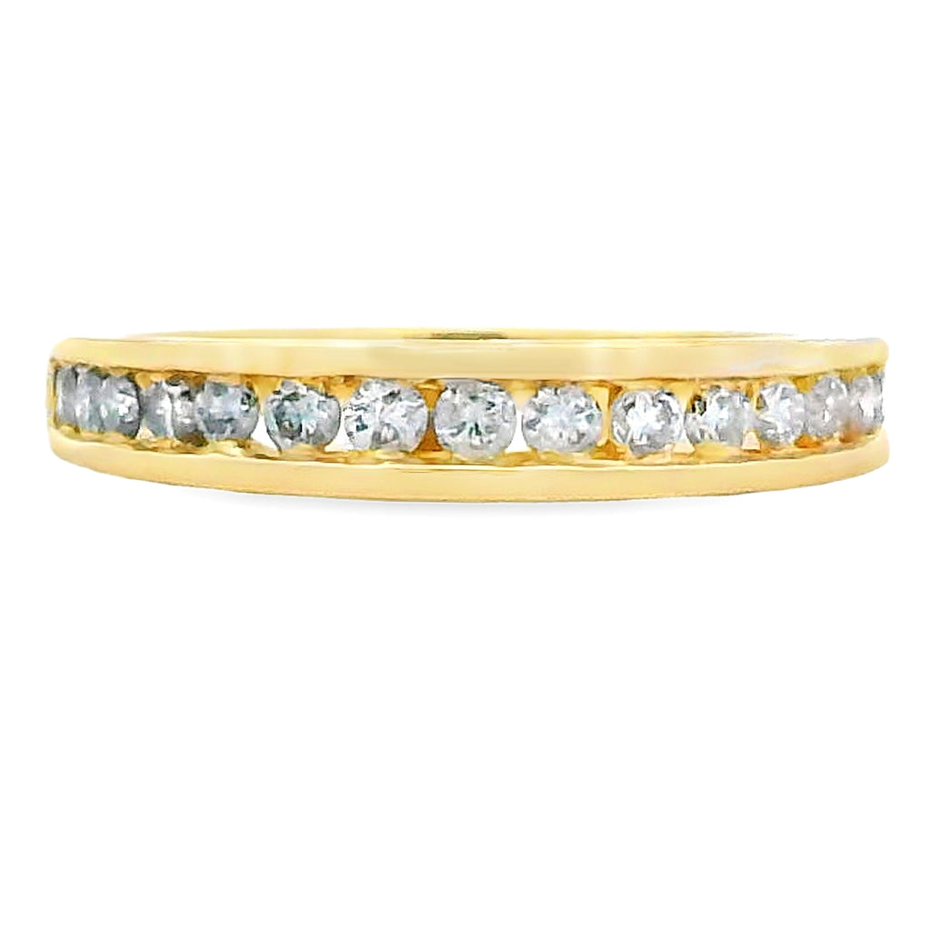 .35ct Diamond Wedding Band Ring 14KT Yellow Gold