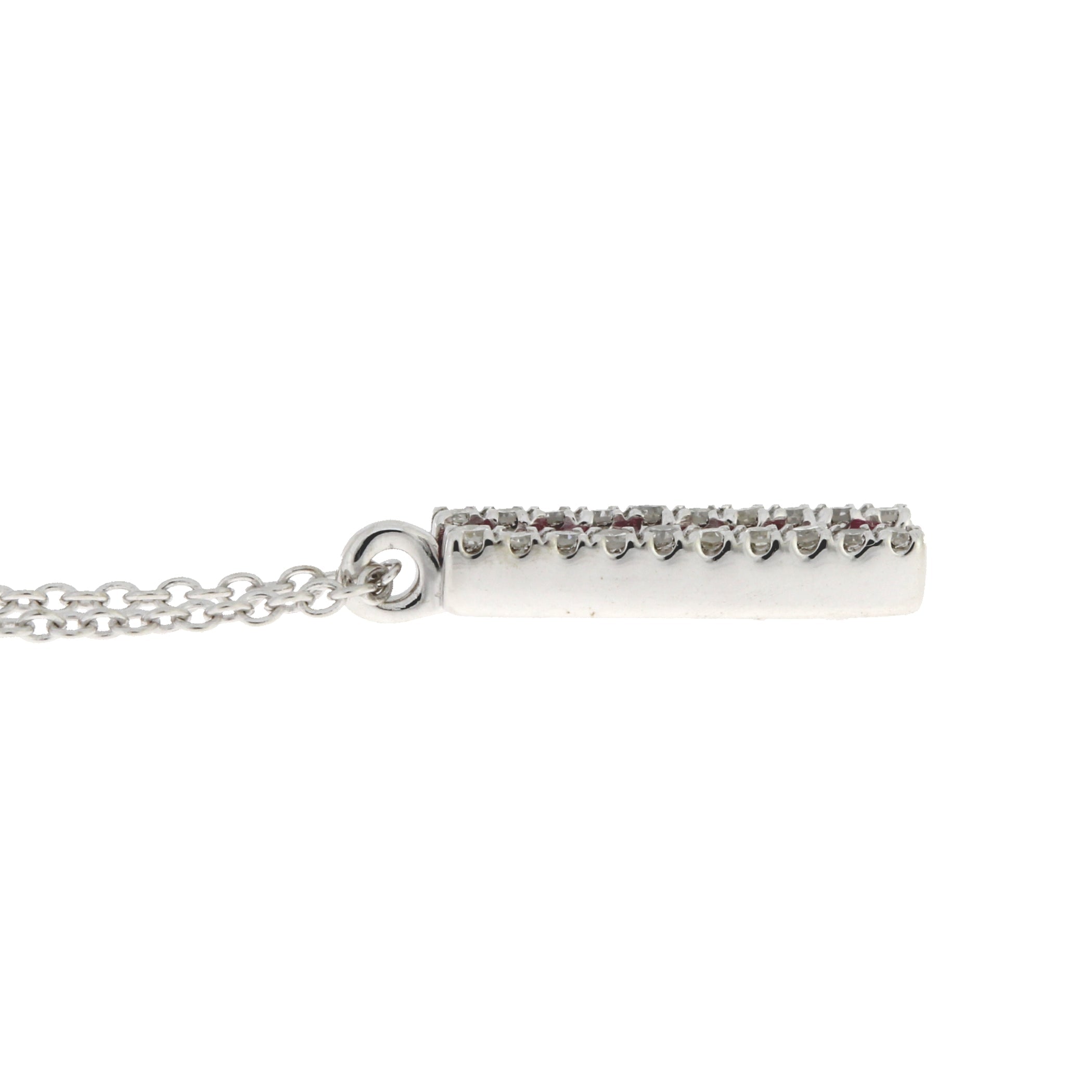 .30ct Ruby Diamond Fashion Pendants 14KT White Gold