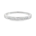 .11ct Diamond Wedding Band Ring 14KT White Gold