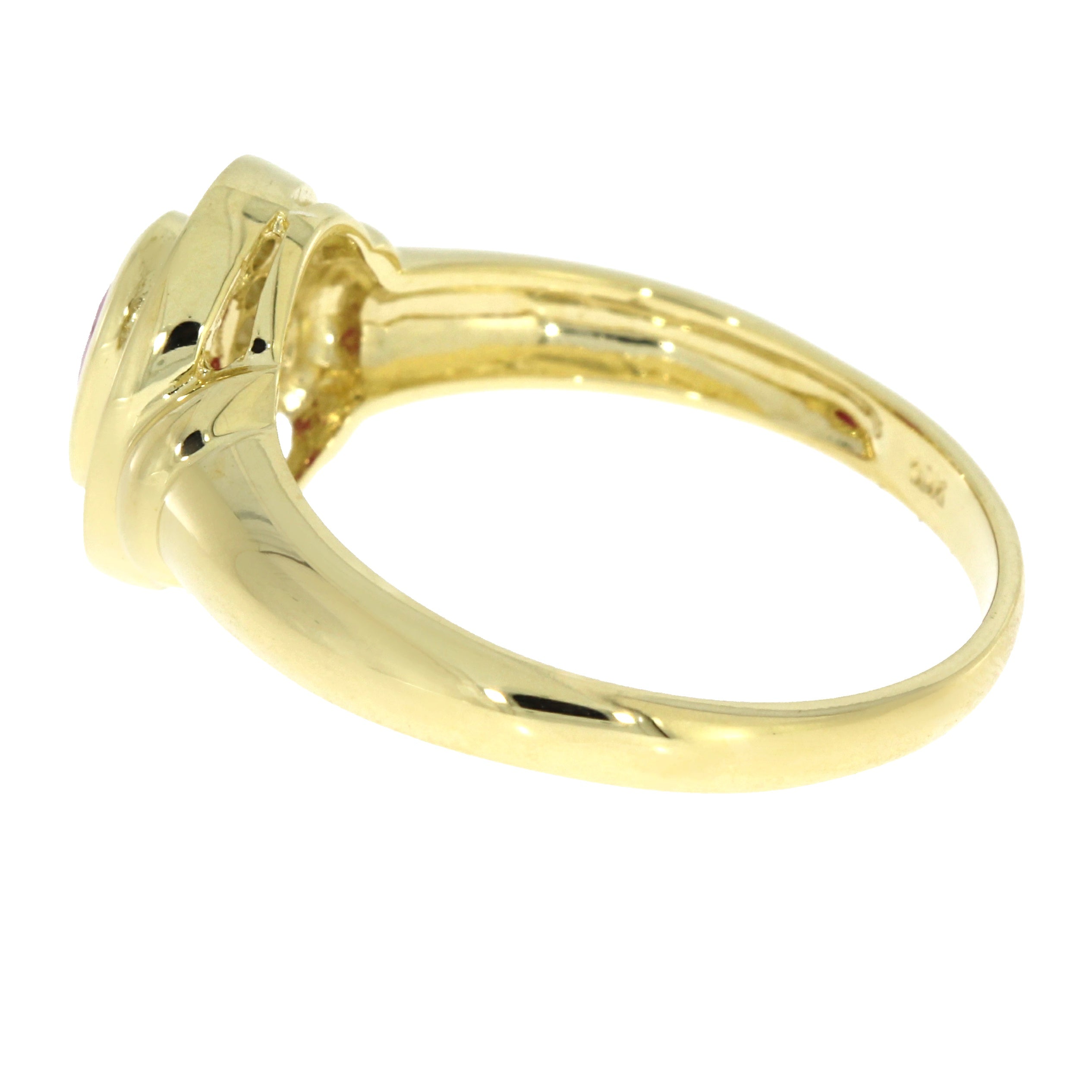 .70ct Ruby Diamond Ring 10KT Yellow Gold
