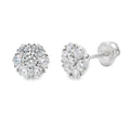 1.32ct Lab Grown Diamond Earrings Sterling Silver