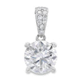2.00ct Moissanite Pendant Sterling Silver