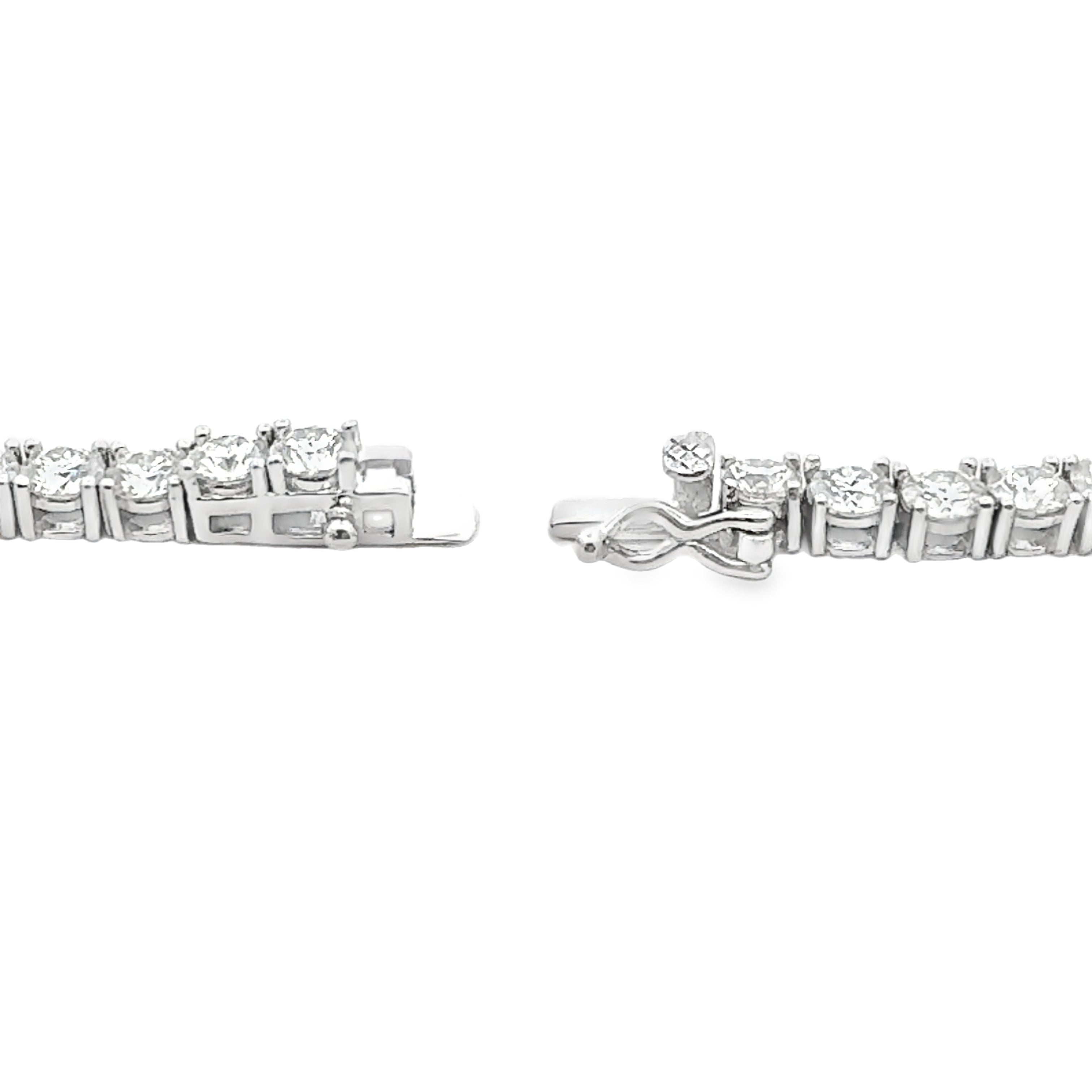 39.98ct Moissanite Tennis Necklace Sterling Silver