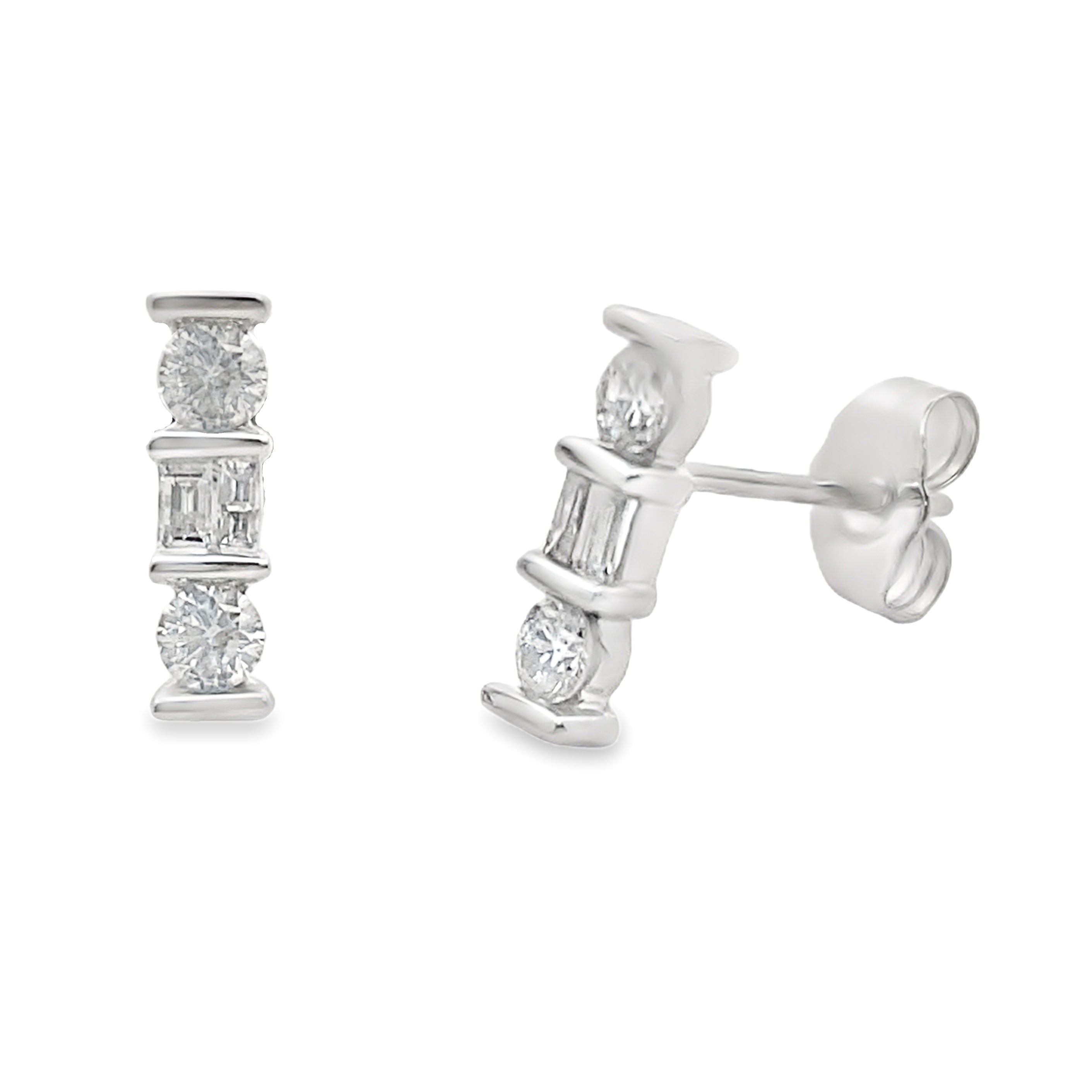 .20ct Diamond Earrings 14KT White Gold