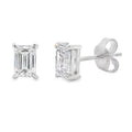 1.00ct Lab Grown Diamond Stud Earrings Sterling Silver