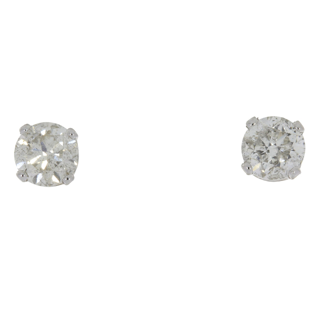 .75ct Diamond Stud Earrings 14KT White Gold