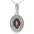 .42ct Quartz Diamond Fashion Pendants 10KT White Gold