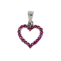 .37ct Ruby Heart Love Pendant 10KT White Gold