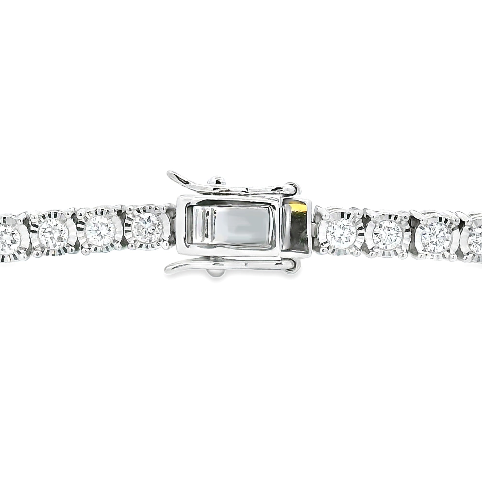Lab Grown Diamond Tennis Bracelet Sterling Silver