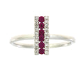 .30ct Ruby Diamond Ring 14KT White Gold