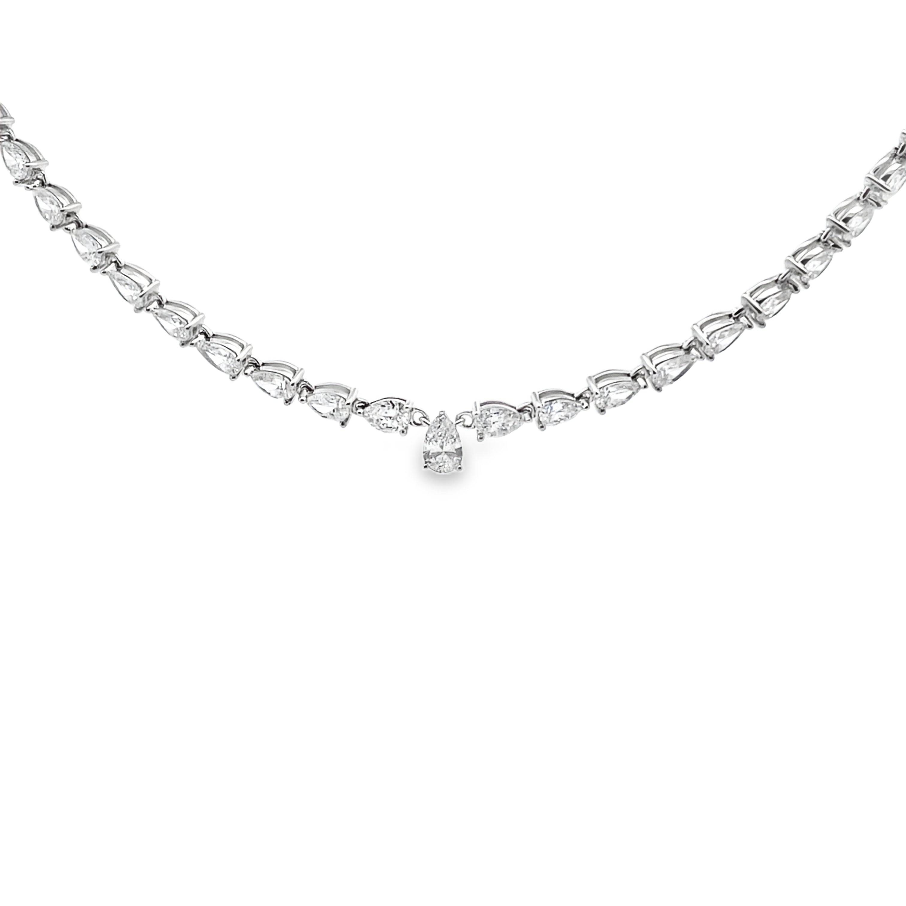 15.00ct Lab Grown Diamond Tennis 14KT White Gold