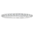 Genuine .25ct Diamond Wedding Band Ring 14KT White Gold