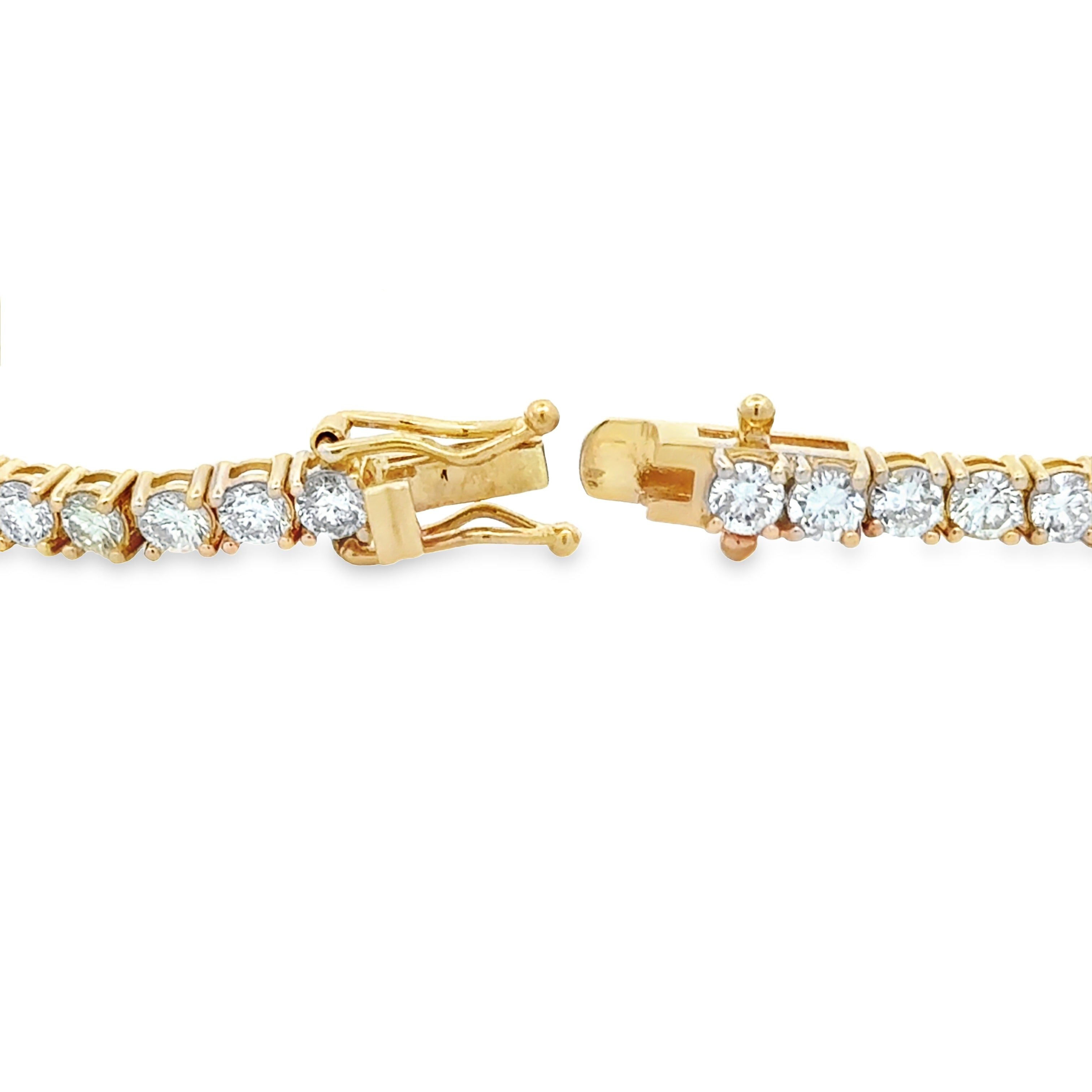 5.50ct Diamond Tennis Bracelet 18KT Yellow Gold