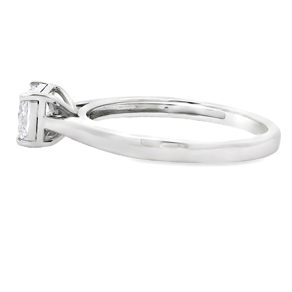 Natural .50ct Lab Grown Diamond  10KT White Gold