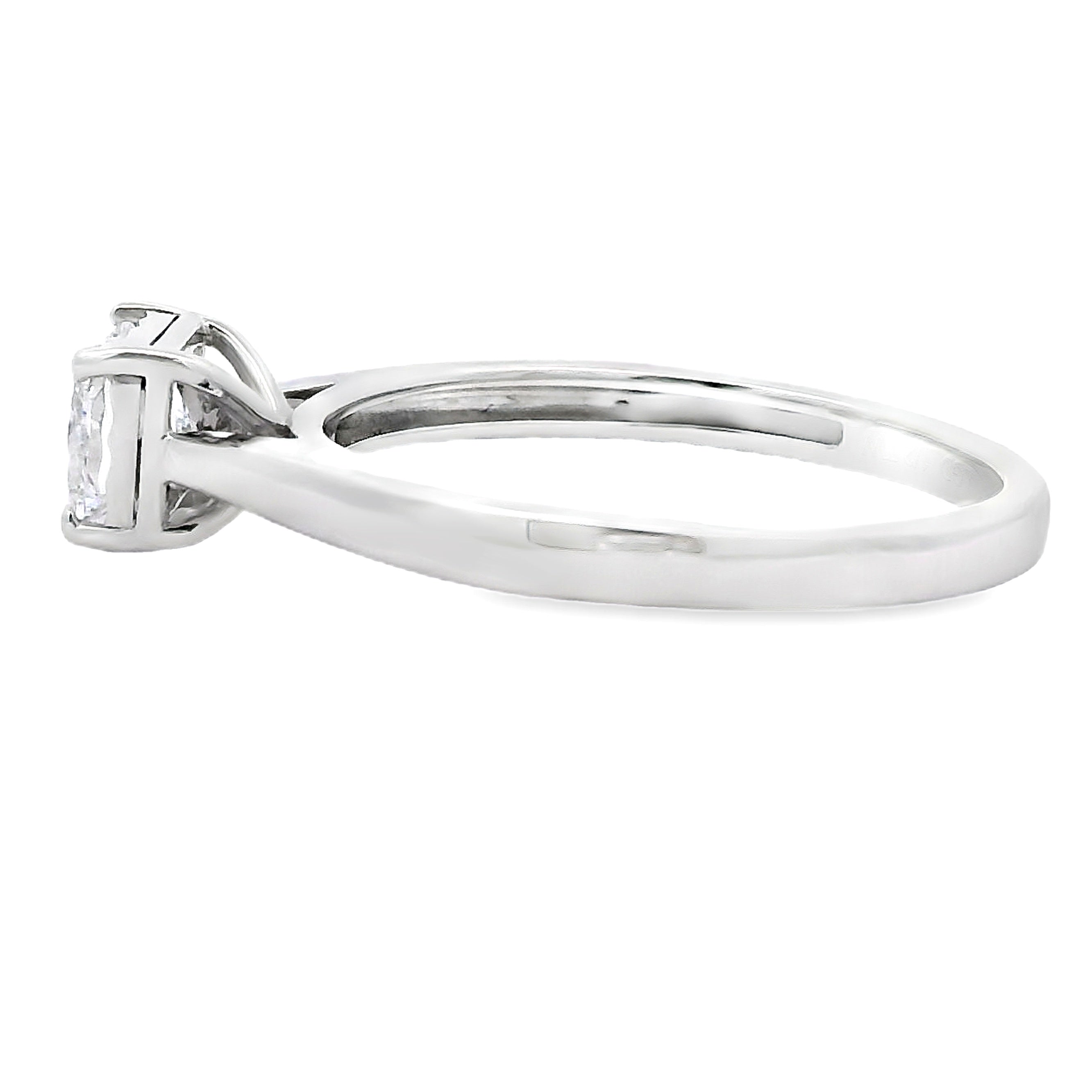 Natural .50ct Lab Grown Diamond  10KT White Gold