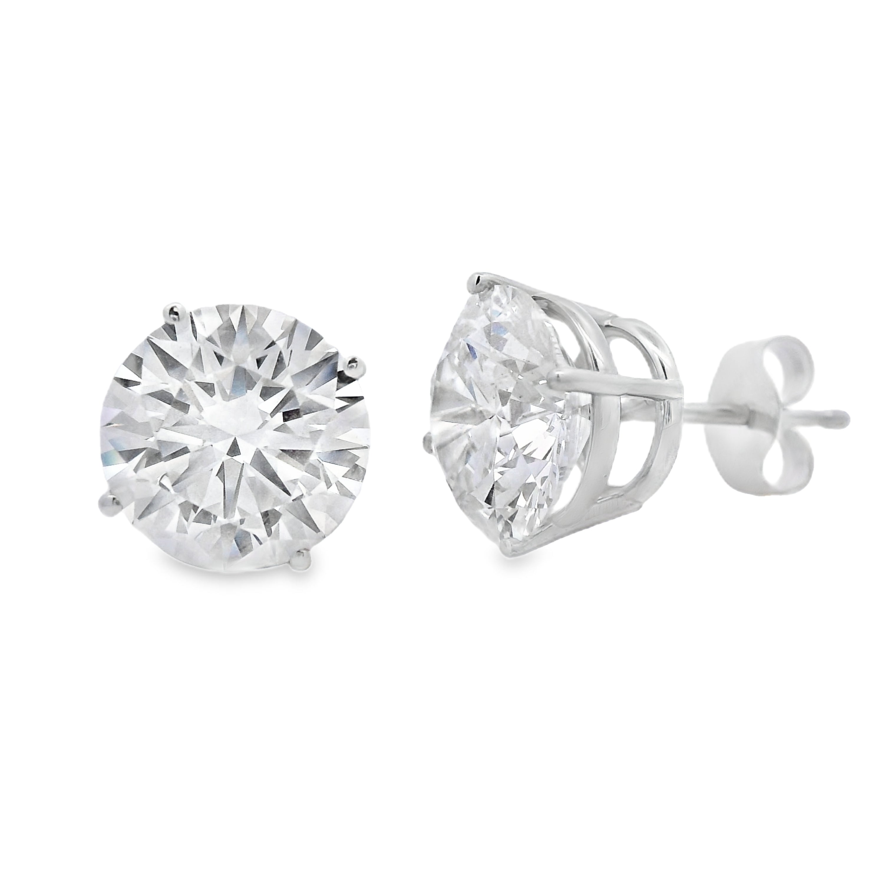 4.00ct Lab Grown Diamond Stud Earrings 14KT White Gold