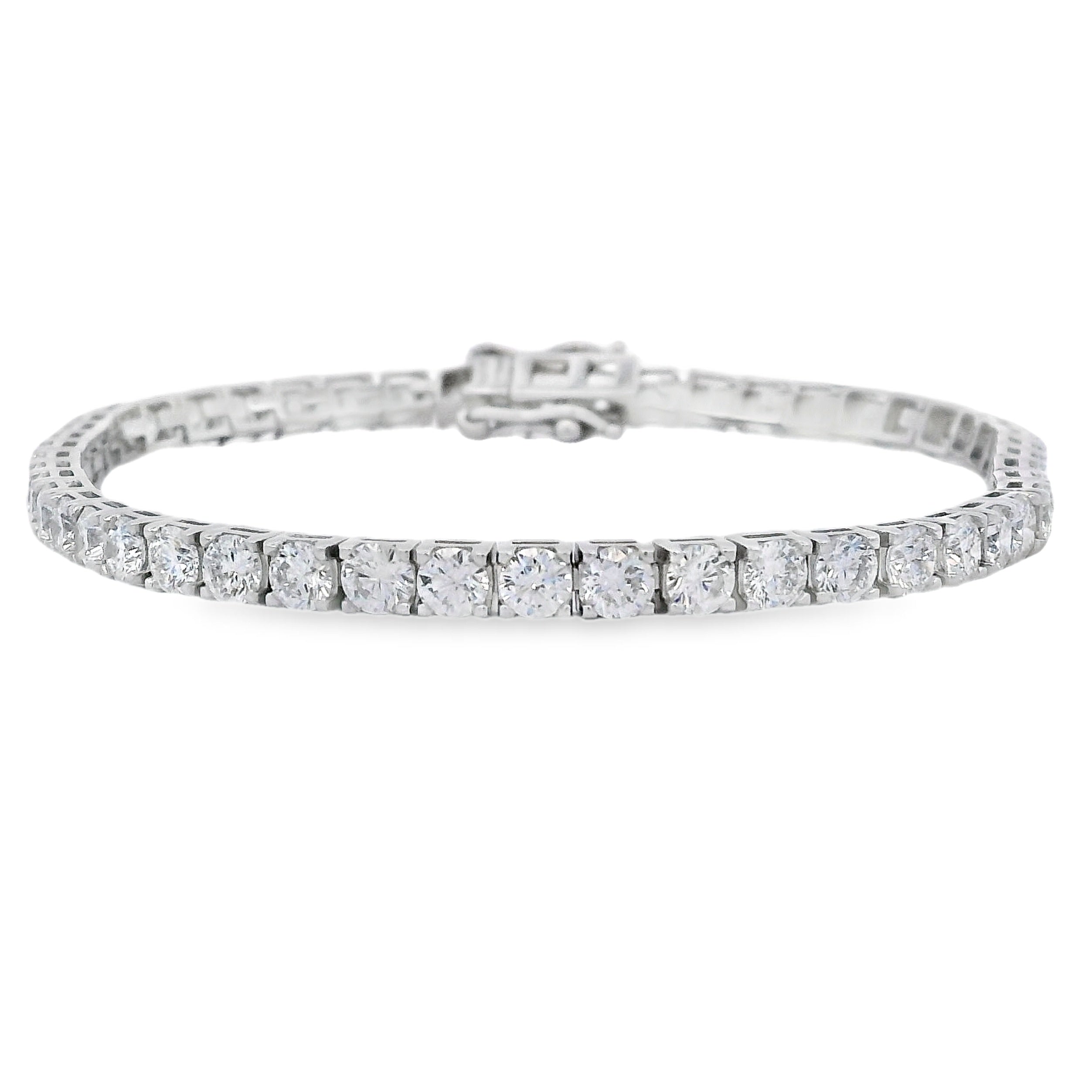 Lab Grown Diamond Tennis Bracelet Sterling Silver