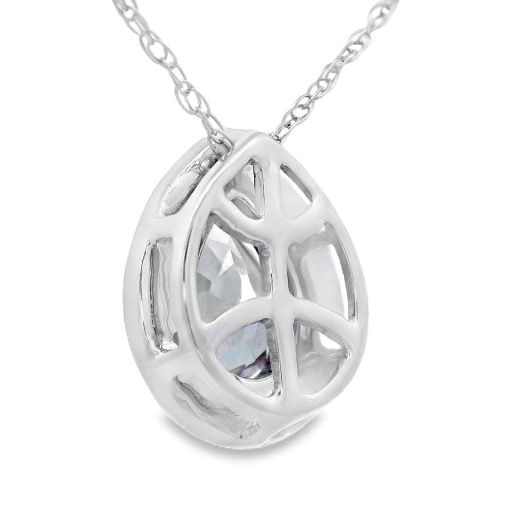 Mystic Fire Topaz Fashion Pendants 10KT White Gold