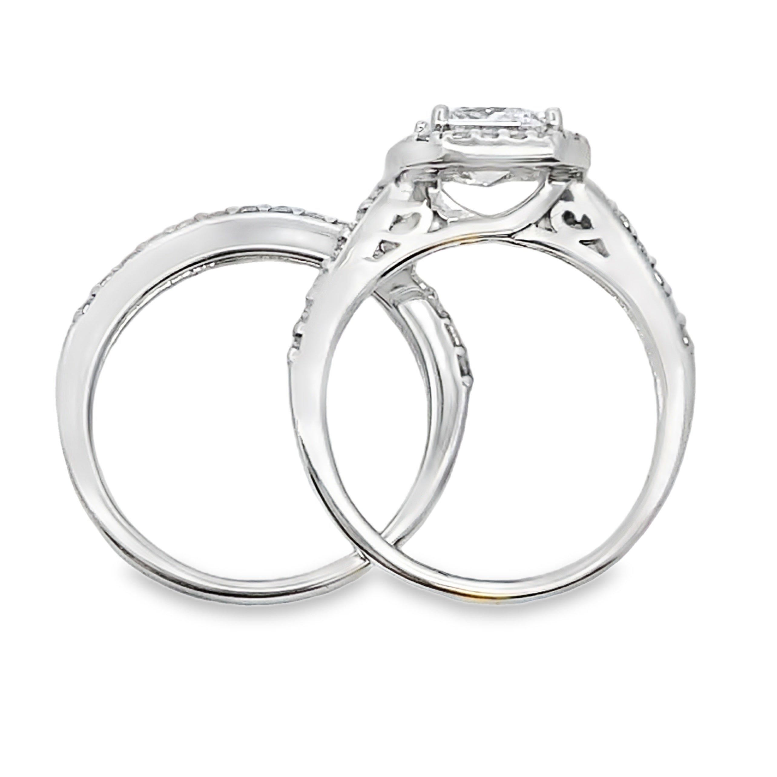 Cubic Zirconia CZ SS Bridal Sterling Silver