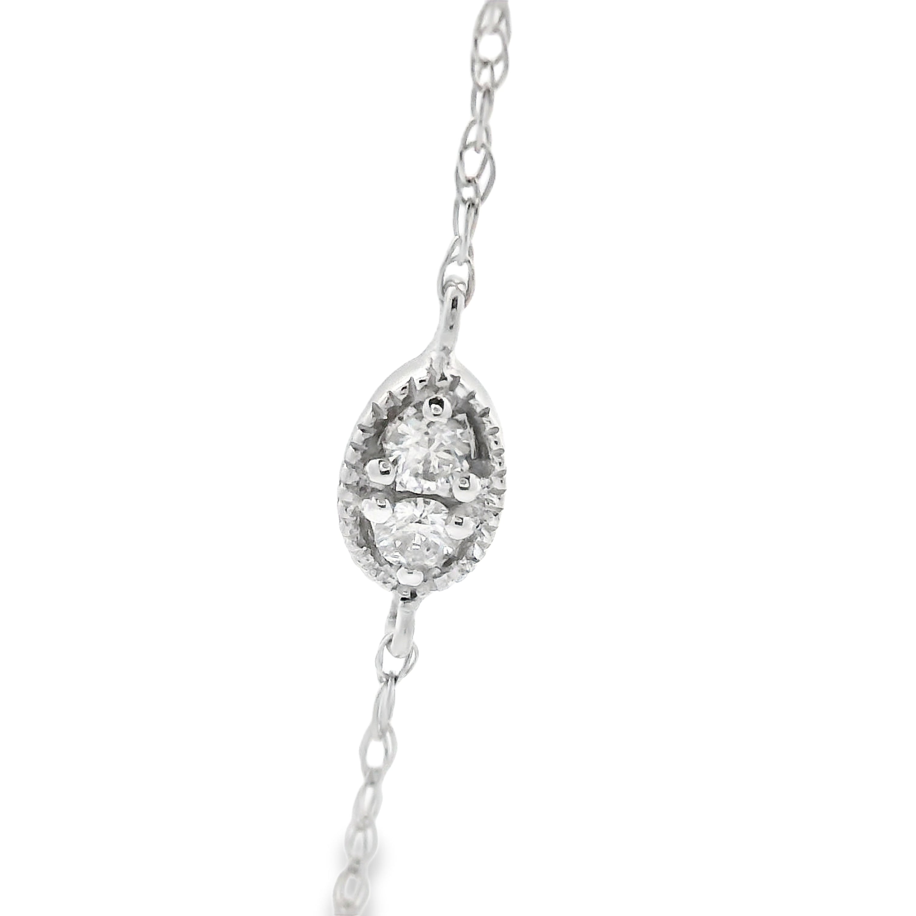 Natural .35ct Diamond Fashion Pendants 14KT White Gold