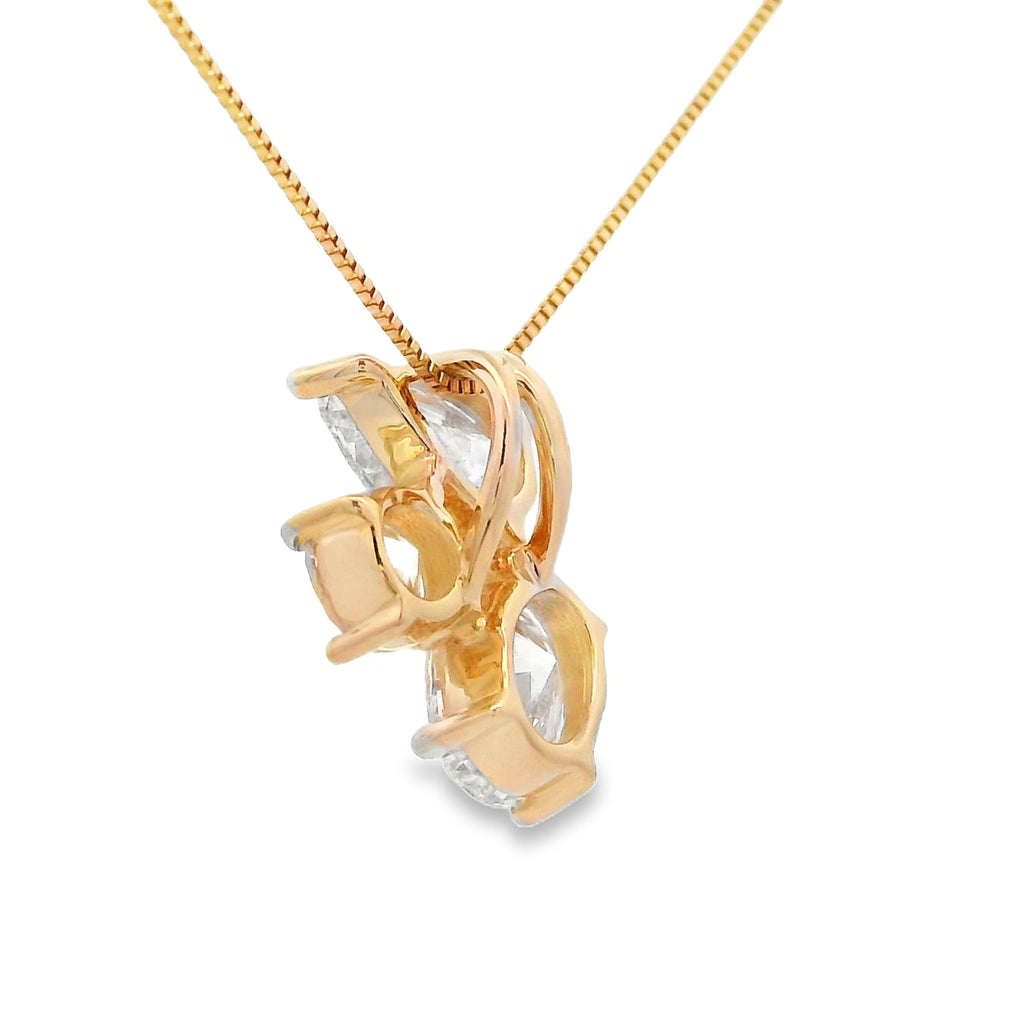 Lab Grown Diamond Fashion Pendants 14KT Yellow Gold