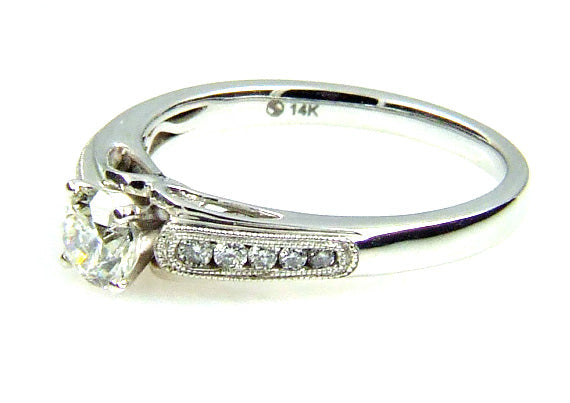 .50ct Diamond Eng Only 14KT White Gold